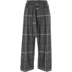 River Island Womens Check D-ring Belted Culottes