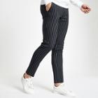 River Island Mens Stripe Super Skinny Pants