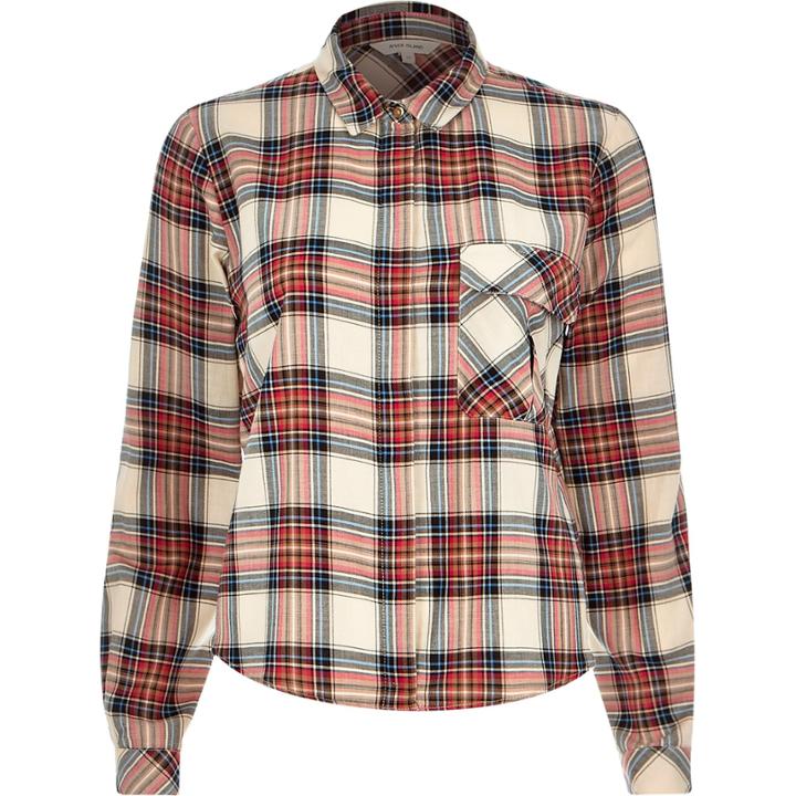 River Island Womens Check Pocket Shirt
