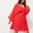 River Island Womens Plus Long Sleeve Kimono Dress