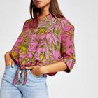 River Island Womens Print Drawstring Shirt