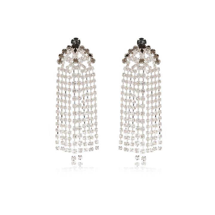River Island Womens Silver Tone Dangly Statement Earrings