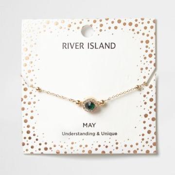 River Island Womens Gem May Birthstone Bracelet