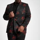 River Island Mens Big And Tall Floral Suit Jacket