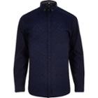 River Island Mens Jacquard Print Long Sleeve Button Shirt