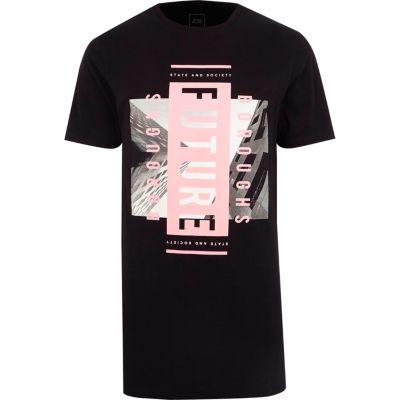 River Island Mens 'future Boroughs' Longline T-shirt