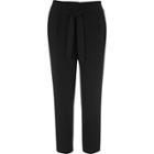 River Island Womens Matte Tie Waist Tapered Trousers