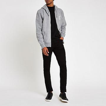 River Island Mens Franklin And Marshall Zip Front Hoodie