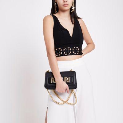 River Island Womens Lace Hem Cropped Bralet