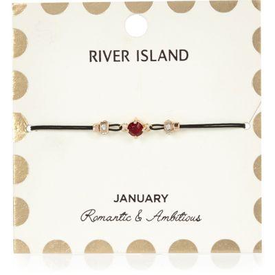 River Island Womens January Birthstone Bracelet
