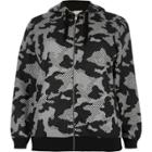 River Island Womens Plus Camo Print Gym Hoodie