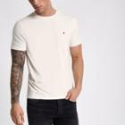 River Island Mens Slim Fit Crew Neck Ri Branded T-shirt