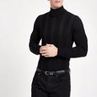 River Island Mens Muscle Roll Neck Sweater