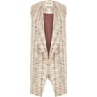 River Island Womens Jacquard Split Back Sleeveless Jacket