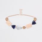 River Island Womens Rose Gold Mixed Glitter Choker