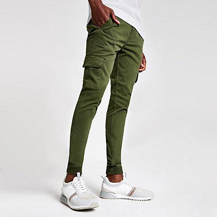 River Island Mens Super Skinny Cargo Trousers