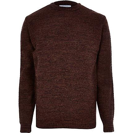 Mens Bellfield Textured Knitted Jumper