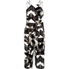 River Island Womens Print Strappy Cropped Jumpsuit