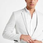 River Island Mens Skinny Fit Textured Blazer