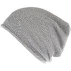 River Island Mensgrey Knitted Slouchy Beanie Hat