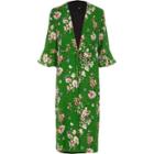 River Island Womens Floral Tie Waist Duster Coat