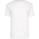 River Island Mens Big And Tall White Slim Fit Crew Neck T-shirt
