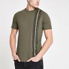 River Island Mens Ri Tape Slim Fit T-shirt