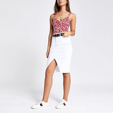 River Island Womens Ditsy Floral Bodysuit