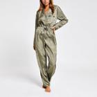 River Island Womens Jacquard Pyjama Boiler Jumpsuit