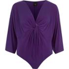 River Island Womens Twist Ring Front Loose Bodysuit