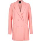 River Island Womens Textured Double Breasted Blazer