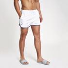 River Island Mens World Cup Bolt White Runner Swim Shorts