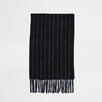 River Island Mens Chalk Stripe Scarf
