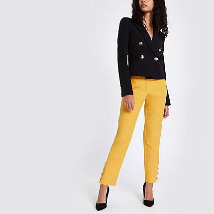 River Island Womens Button Hem Cigarette Pants