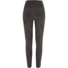 River Island Womens Faux Suede Skinny Trousers