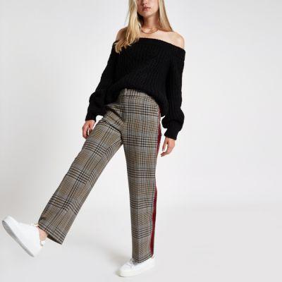 River Island Womens Stitch Knit Bardot Sweater