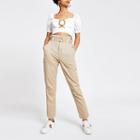River Island Womens Twill Paperbag Waist Utility Trousers
