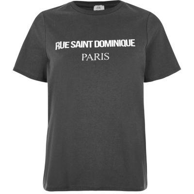 River Island Womens 'rue Saint Dominique' Print T-shirt