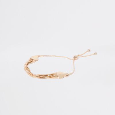 River Island Womens Gold Tone Snake Chain Bracelet