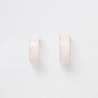 River Island Womens Rose Gold Tone Resin Print Hoop Earrings