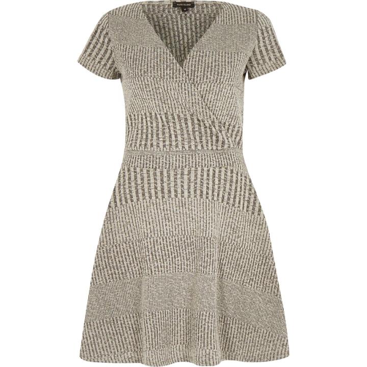 River Island Womens Waisted Wrap Dress