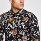 River Island Mens Jaded London Floral Long Sleeve Shirt
