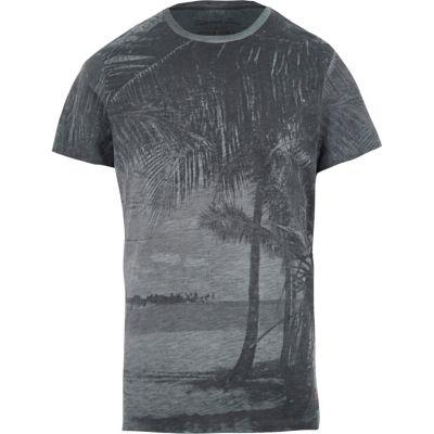 River Island Mens Jack & Jones Vintage Palm Tree T-shirt