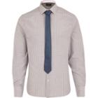 River Island Menspurple Long Sleeve Check Shirt Tie Pack