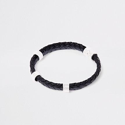 River Island Mens Double Lattice Bracelet