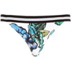 River Island Womens White Leaf Print Bikini Bottoms