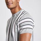 River Island Mens Stripe Slim Fit T-shirt
