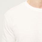 River Island Mens White Textured Long Sleeve Top
