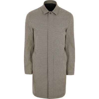 River Island Mens Check Smart Zip Up Jacket