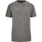 River Island Mens Distressed Crew Neck T-shirt